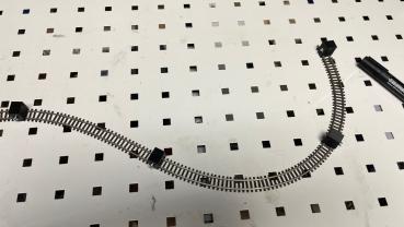 4 x Gleisklemmen Spur N / H0e - zum Verlegen von Flexgleis Code 55, Code 80