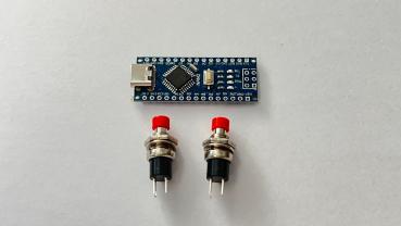 Servosteuerung mit Taster für 2 Positionen