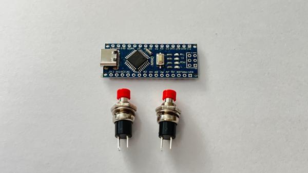 Servosteuerung mit Taster für 2 Positionen